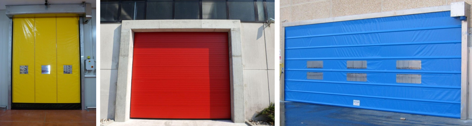 Portone sezionale per edificio industriale